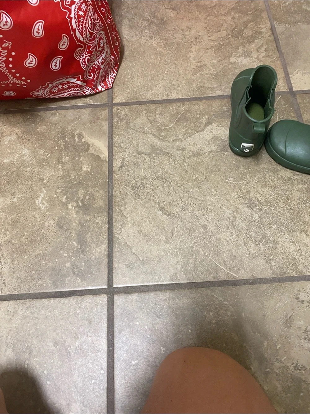 BearPaw Kids Olive Green Chelsea Rain Boots